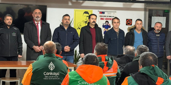 TEMİZLİK EMEKÇİLERİNE YENİ YIL ZİYARETİ